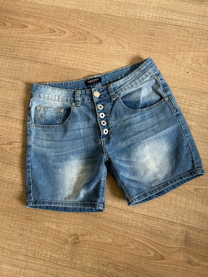 Short en jean Morgan taille 36 TBE (taille grand) - photo numéro 7