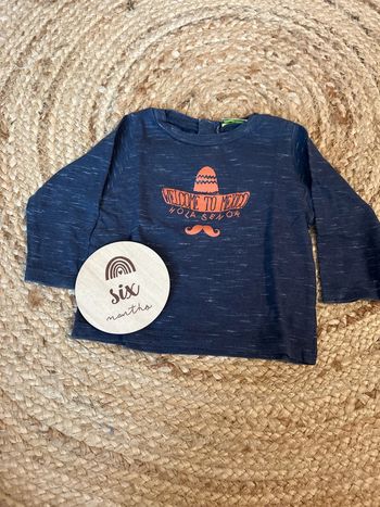 T shirt longues manches 6 mois