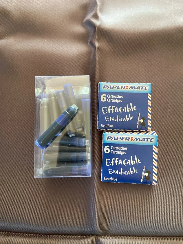 Cartouches d’encre bleue effaçable - photo numéro 2