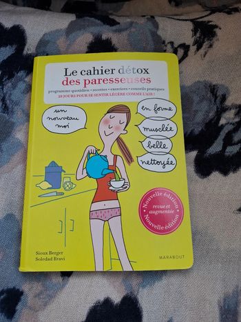 Livre Le cahier détox des paresseuses
