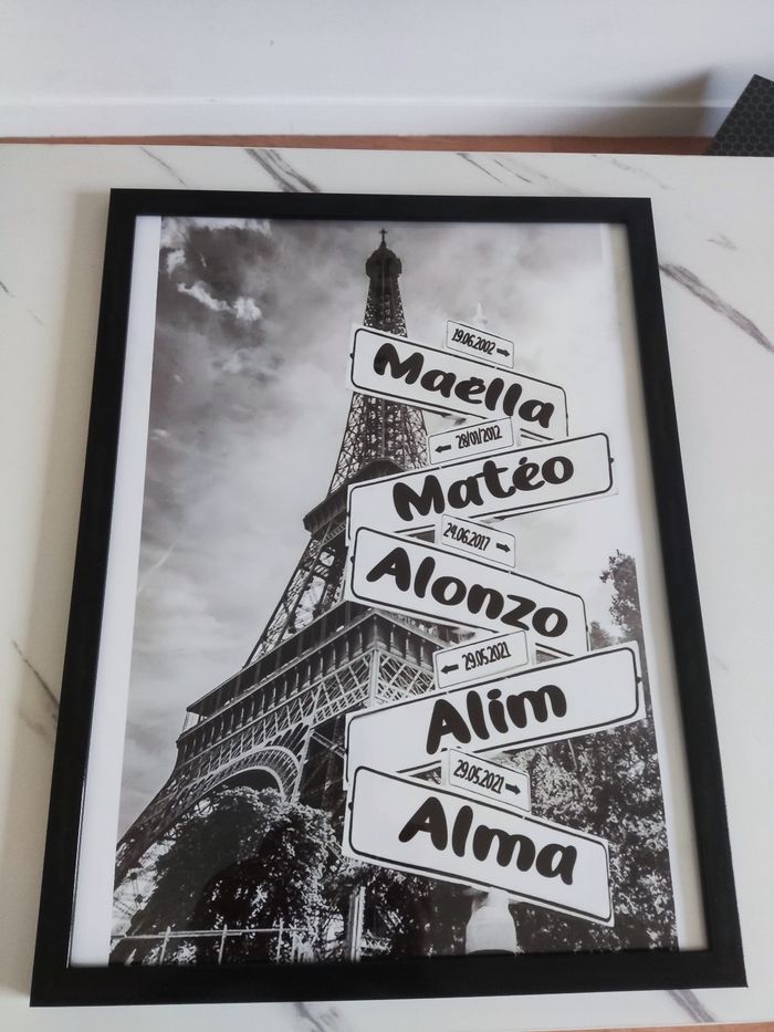 Cadre 30x40 cm personnalisé