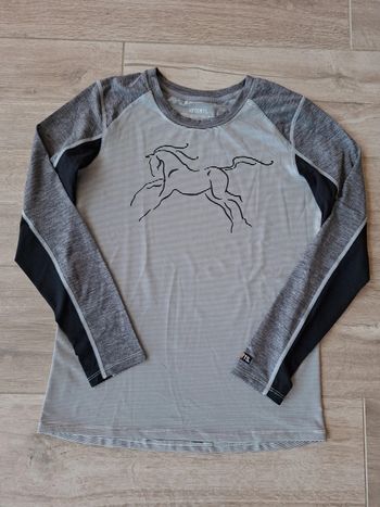 Tee-shirt manches longues équitation
