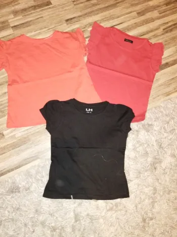 3 t-shirts unis 5 ans