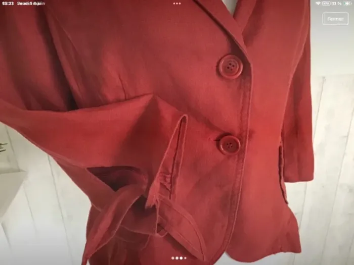 Veste lin zara - photo numéro 3