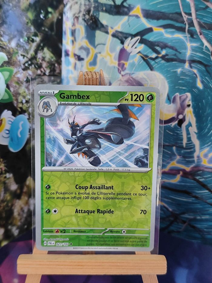 Gambex reverse rare 21/193 évolutions à Paldea