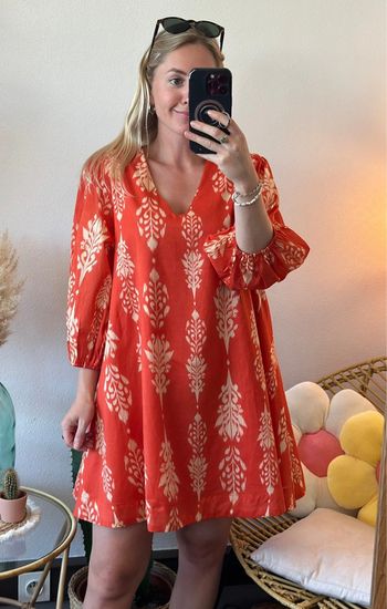 Robe d’été corail taille S oversize neuve - Grace&Mila