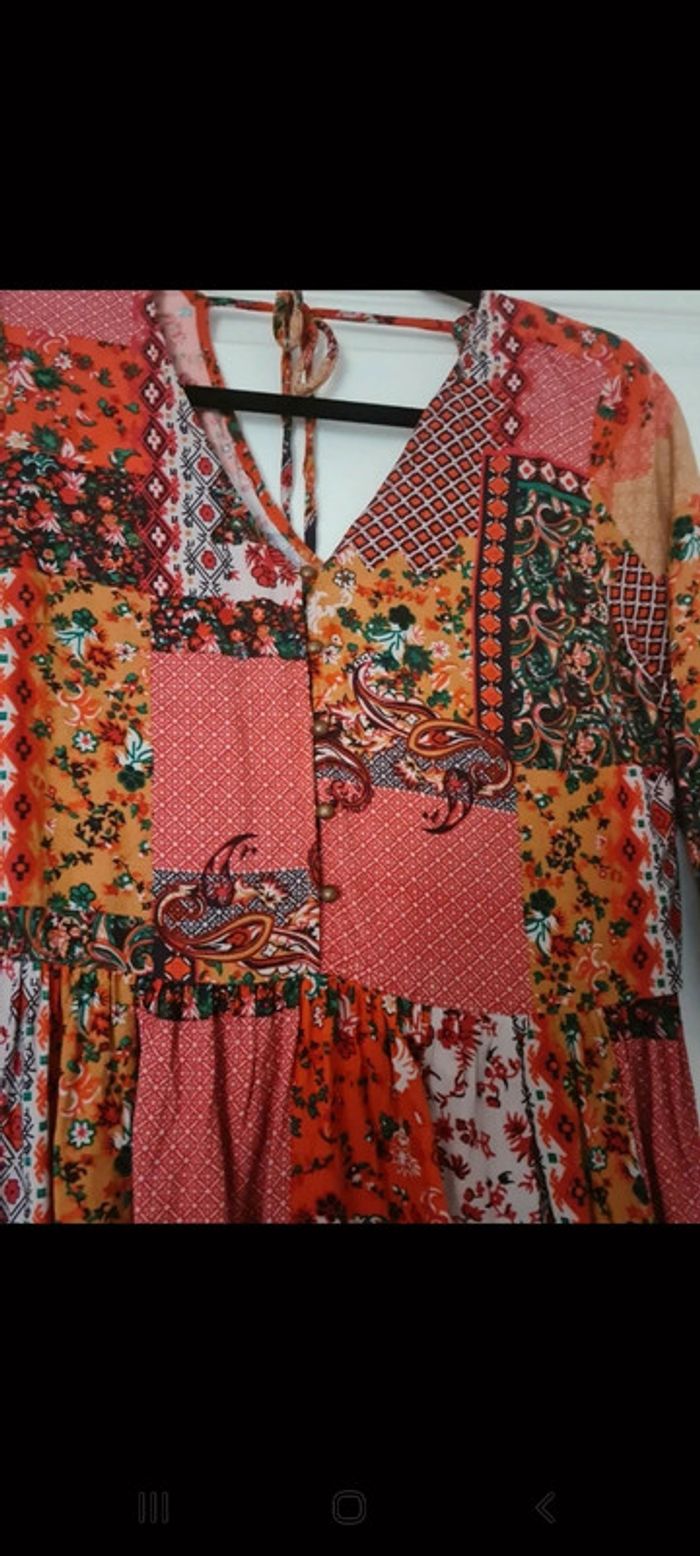 Robe bohème vintage multicouleur - photo numéro 2