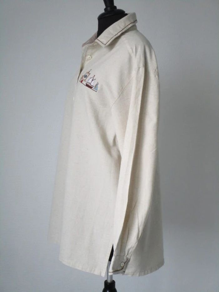 Chemise beige vintage étagère marin 44 TBE - photo numéro 7