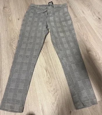 Pantalon droit à Carreaux