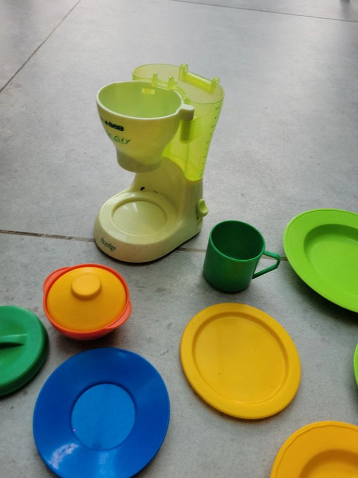 Gros lot dînette assiette couverts verre - photo numéro 7