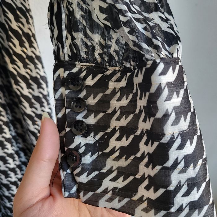 Robe pied-de-poule Bellerina M/L – chic & fluide, noir et blanc - photo numéro 6