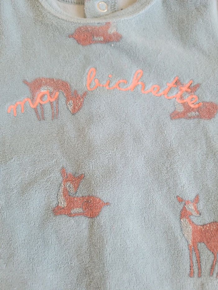 Titre : Pyjama polaire mixte 6 mois – Ma bichette - photo numéro 2