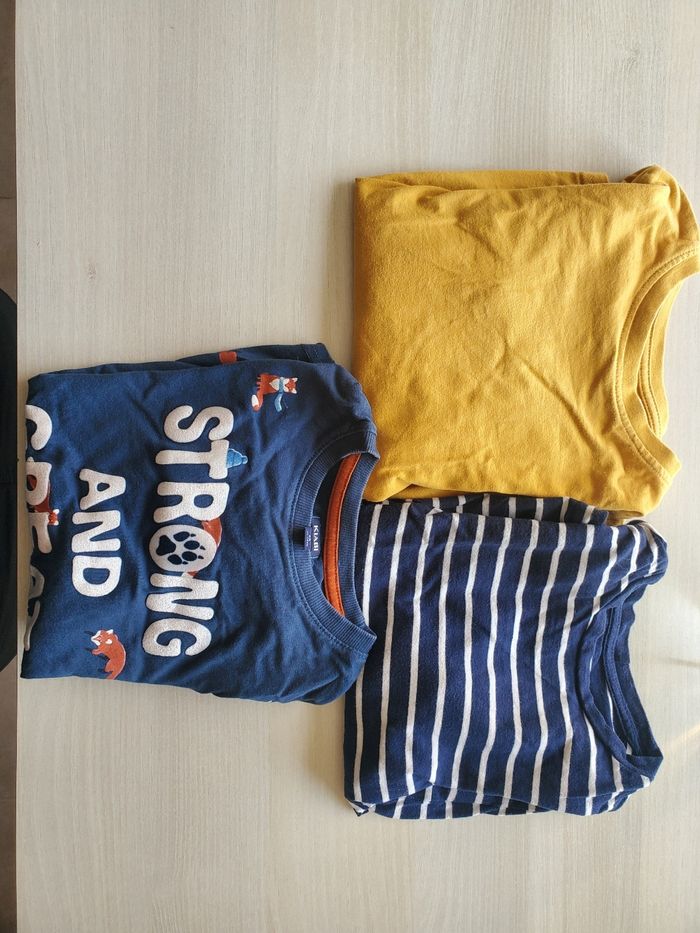 Lot 3 tee shirts garçon 6 ans - photo numéro 2