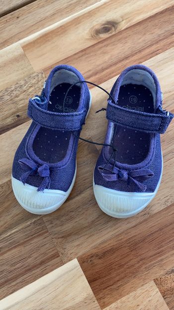 Chaussures bleues pailletées
