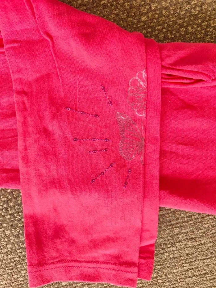 Legging Desigual rose fushia papillon - photo numéro 3