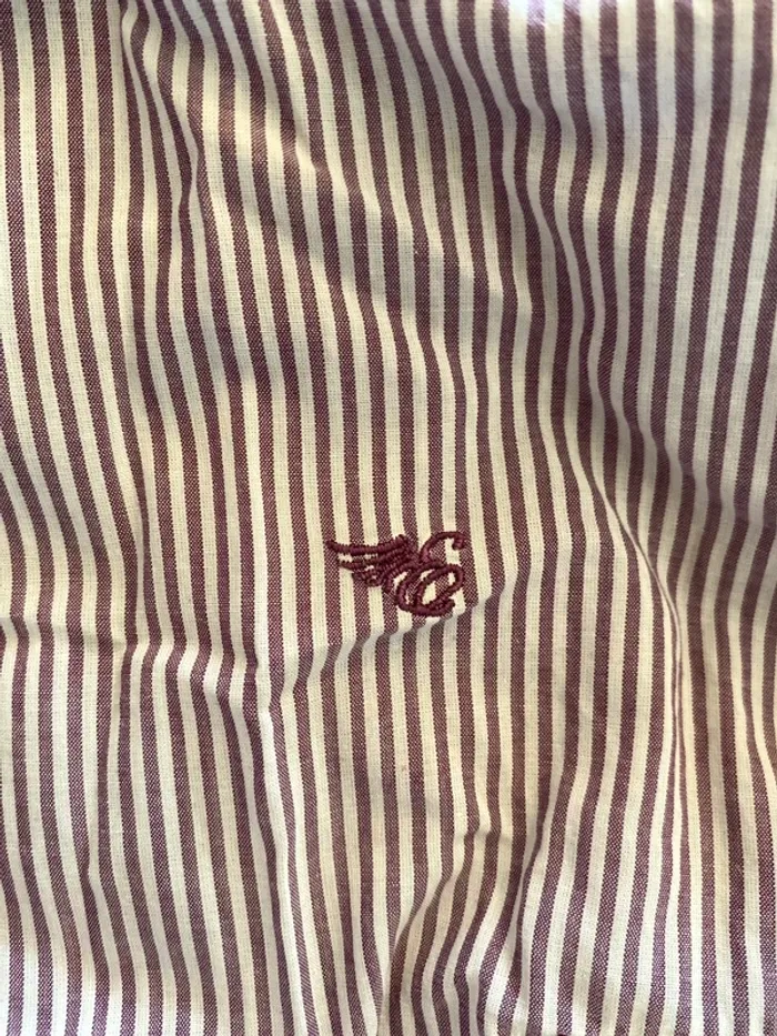 Chemise rayée violet blanc Esprit - photo numéro 4