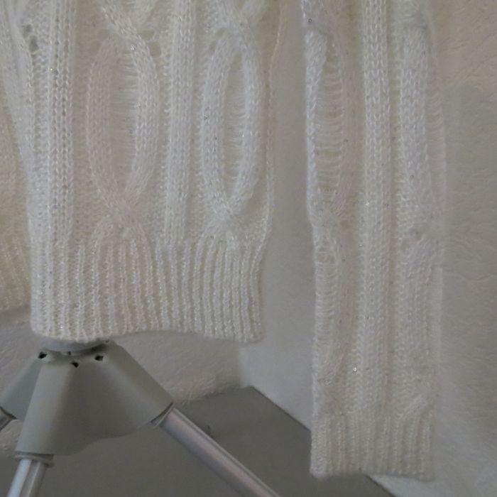 ✨ Pull ajouré blanc – Ici et Maintenant – Taille 34/36 ✨ - photo numéro 5