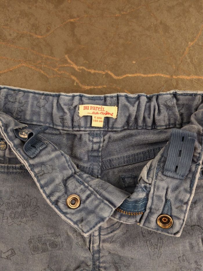 Pantalon bleu dinosaures DPAM 4 ans - photo numéro 3