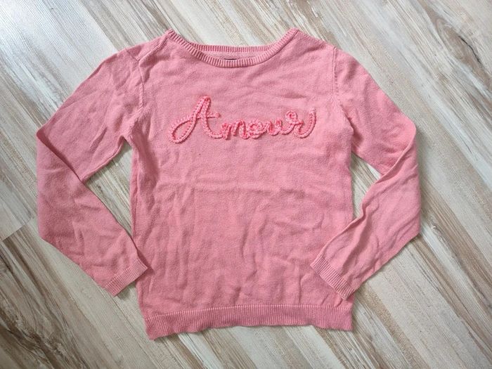 Pull Kiabi 8 ans fin " Amour "