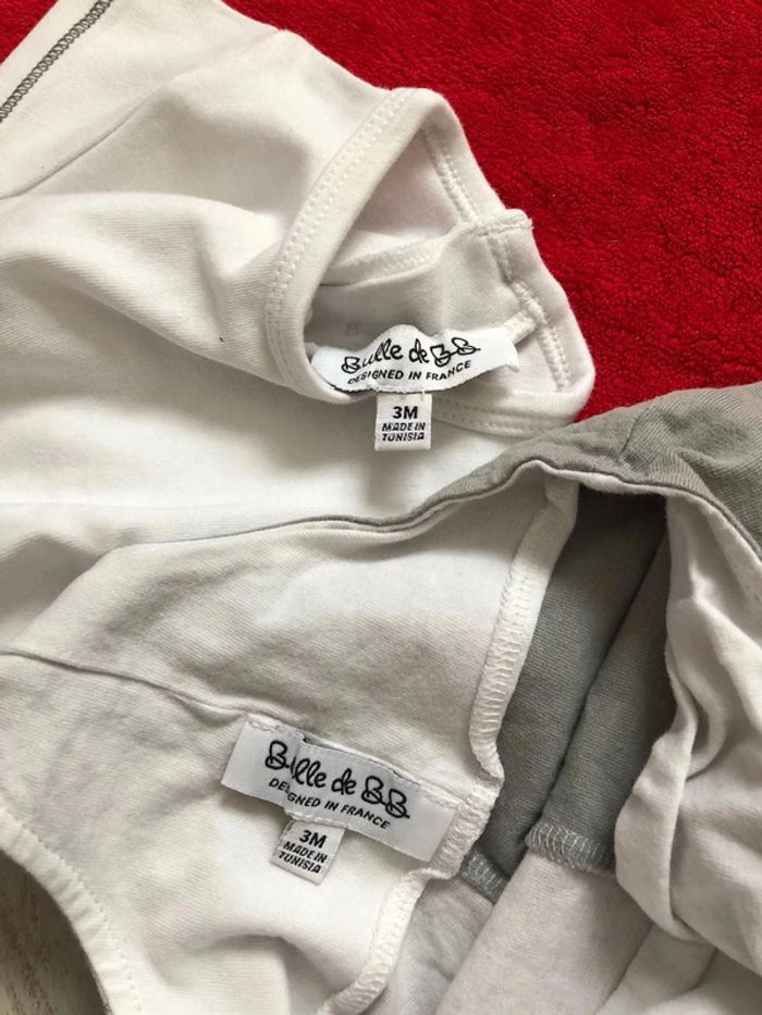 Ensemble salopette short avec t shirt - photo numéro 5