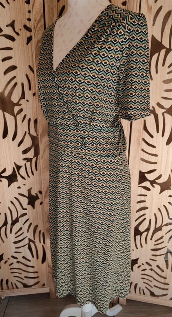 Robe midi fluide imprimée Taille XL King Louie - photo numéro 2