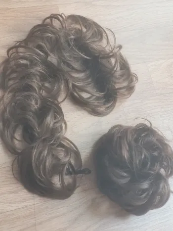 Extensions cheveux chignon marron chatain