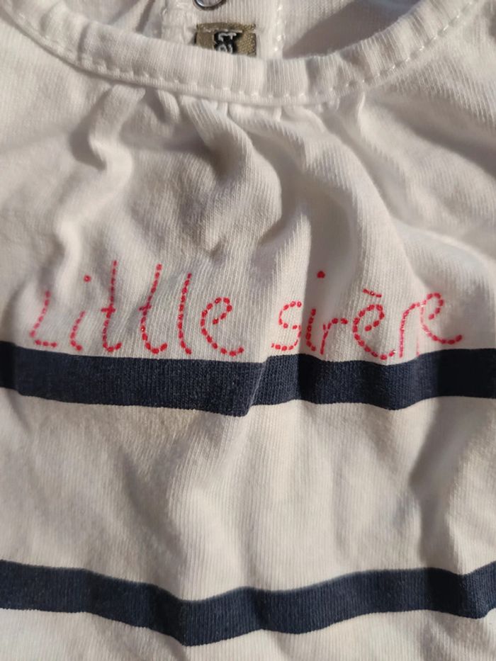 T-shirt "little sirene" 3 mois - photo numéro 2