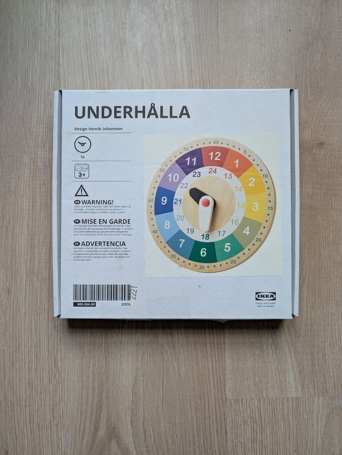 Jeu éducatif - Horloge d'apprentissage en bois - photo numéro 2