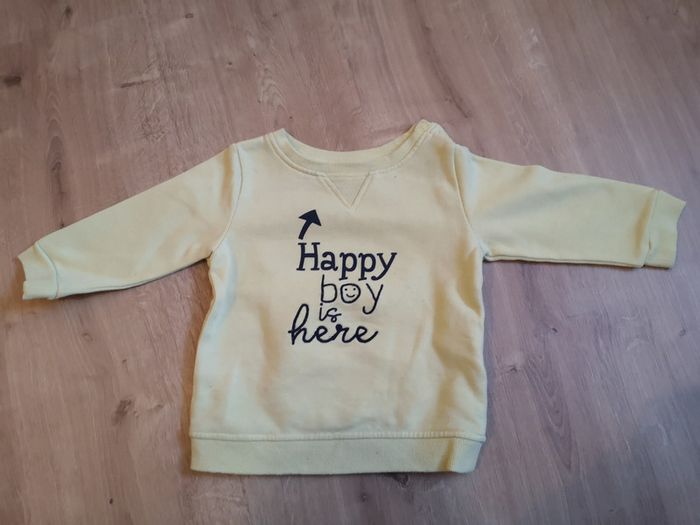 Pull jaune 9 mois TAO