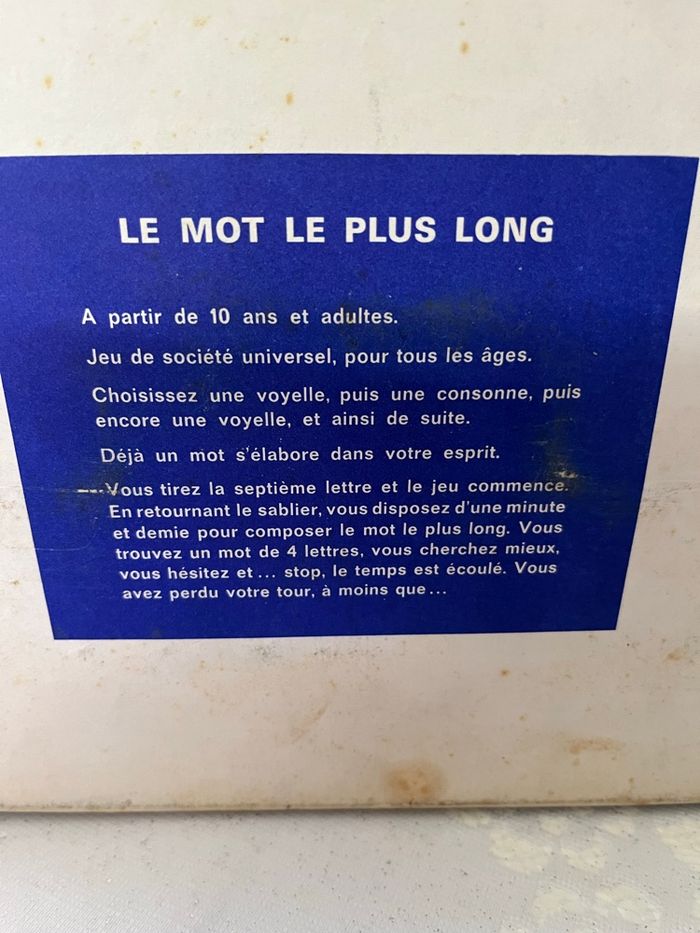 Jeu Vintage. Le mot le plus long édition de luxe - photo numéro 4