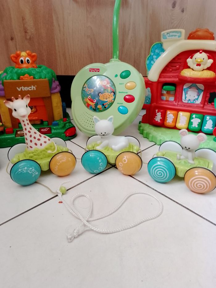 lot jouets d'éveil winnie veilleuse de nuit sophie la girafe ect - photo numéro 6