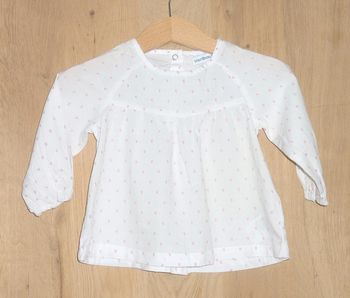 Blouse vert baudet 9 mois