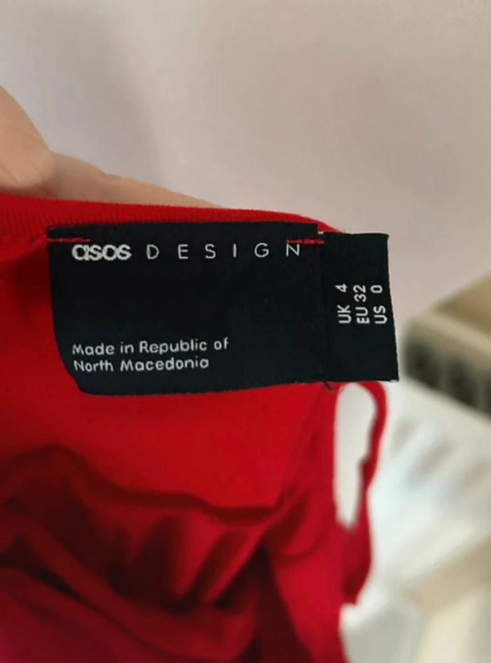 Robe à bretelles, rouge, Asos - photo numéro 10