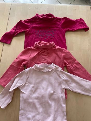 Lot de 3 col roulés multimarque fille 12 mois