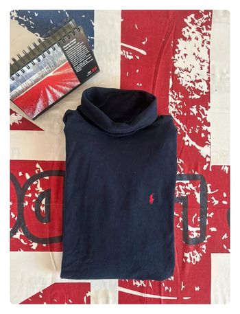 Col Roulé Ralph Lauren Xl bleu marine/cavalier rouge