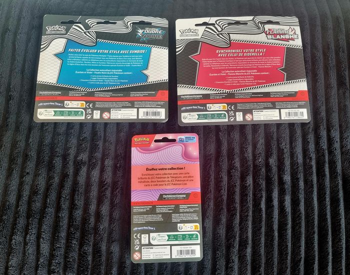 Pokémon Tripack Flamme Blanche, Foudre Noire & Duopack Tokopiyon EB11 – Neuf & État Parfait - photo numéro 2