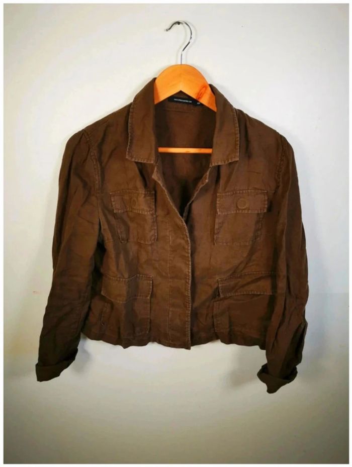C34 veste marron Monoprix 40