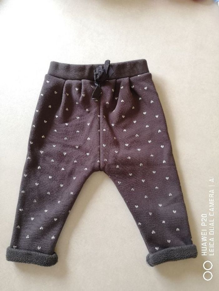 Pantalon chaud doublé polaire 12 mois