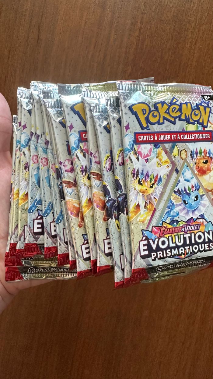 Boosters Pokemon Evolutions Prismatiques EV8.5 lot de 15 - photo numéro 3