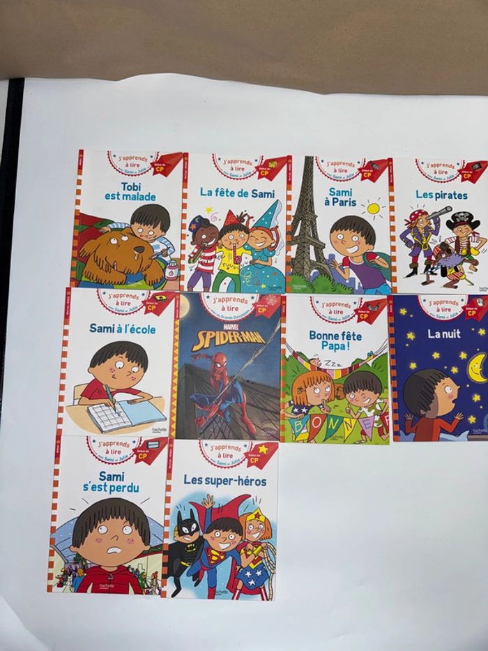 Lot de 10 livres + 1 livret de Sami et Julie Niveau 1 début de CP