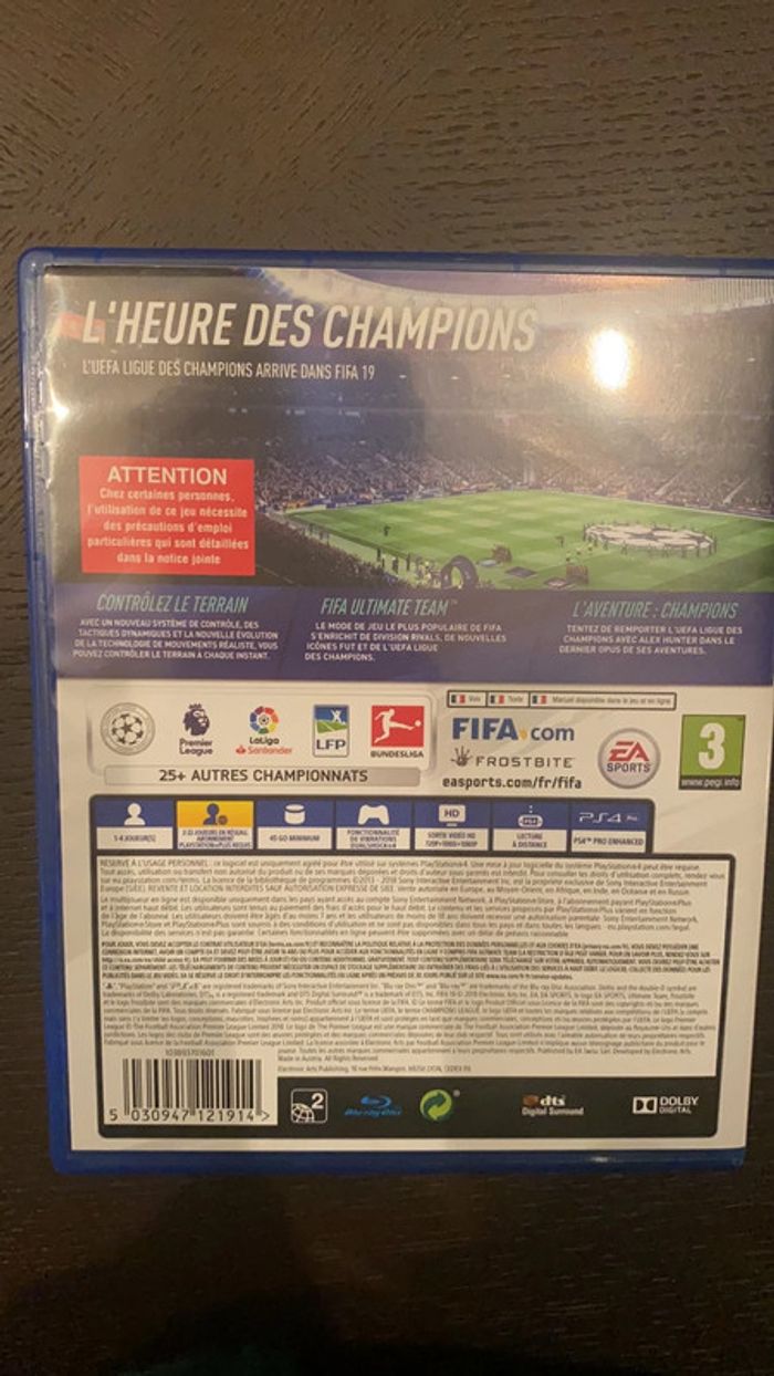 Jeu PS4 Fifa 19 - photo numéro 2