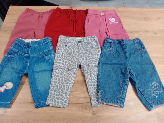 6 pantalons 6 mois