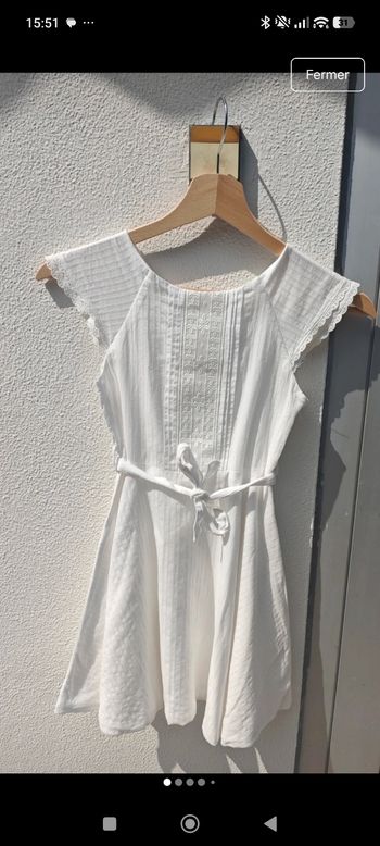 Robe blanche Okaïdi 