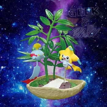 Figurine Re-Ment Pokémon - Bonsaï 3 - Eoko et Jirachi