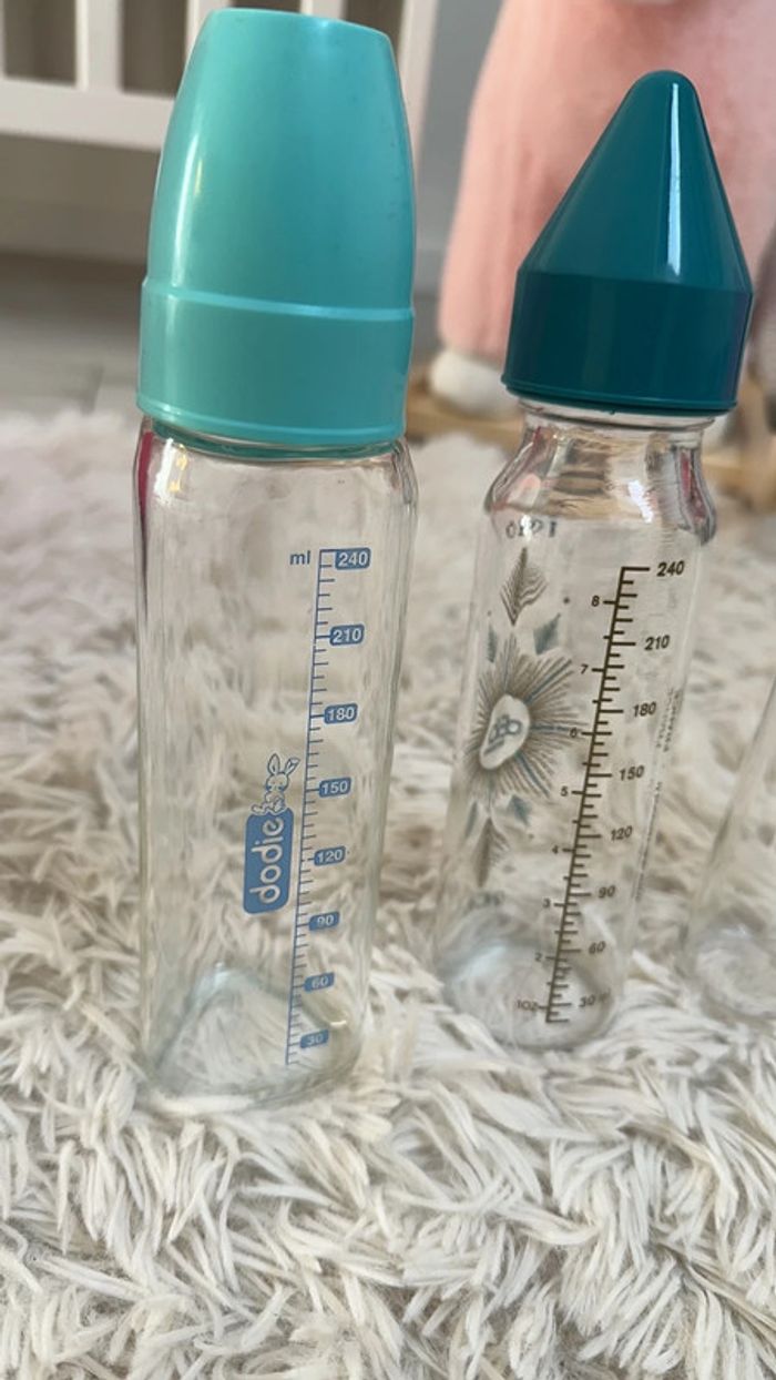 3 biberons Dodie en verre - photo numéro 2