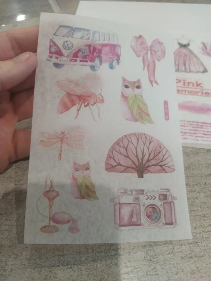 Lot de stickers tons rose (lot A) - photo numéro 6