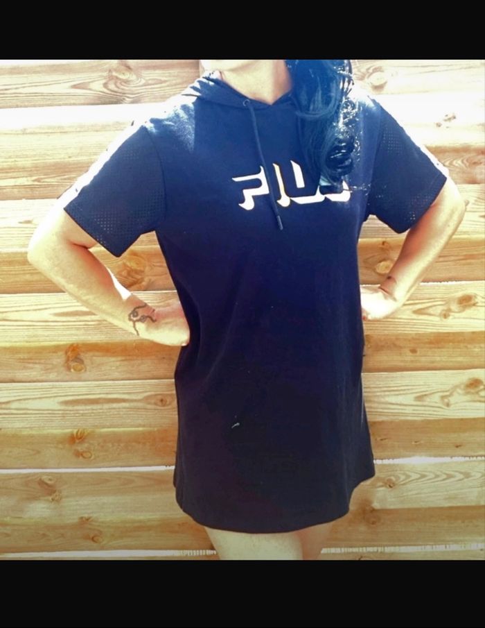 robe à capuche et cordon Fila authentique - photo numéro 7
