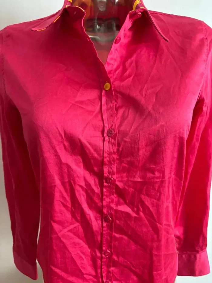 Chemise saint James taille 38 fuschia et orange - photo numéro 3