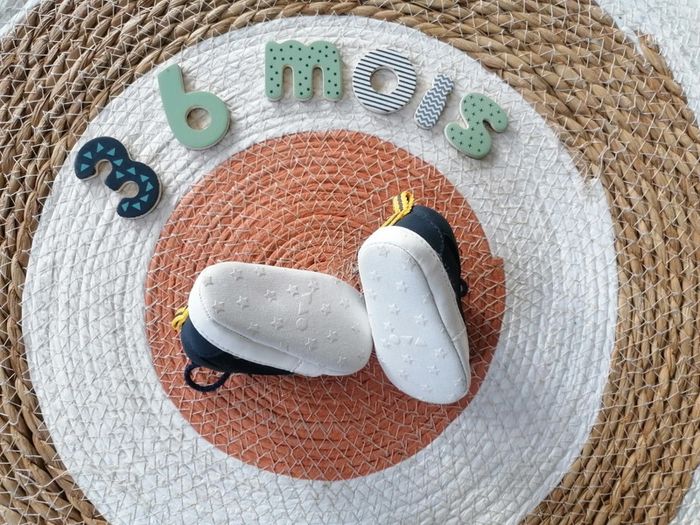 Chaussures bébé bleu marine - Tape à l'oeil - 3/6 mois - photo numéro 3
