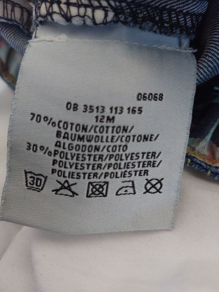 Short jeans bébé garçon taille 12mois - photo numéro 3